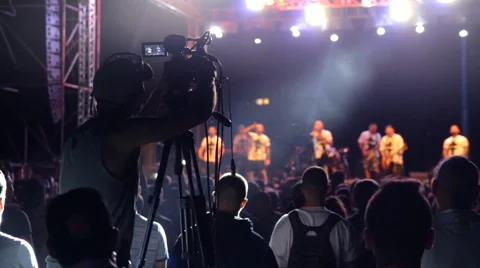 Camera Operator For the Back Video stock 66303261