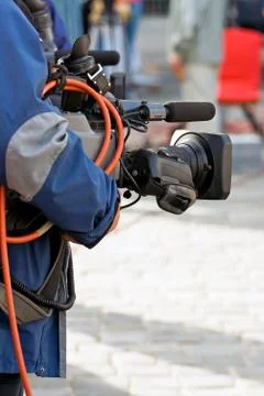 Camera operator, The media Stock-Fotos