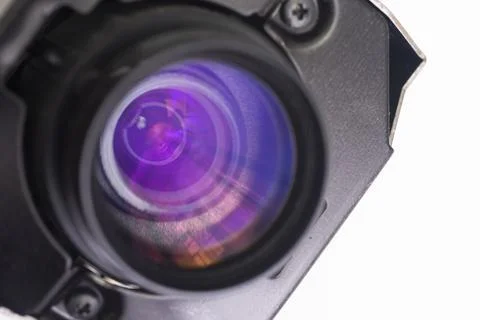 Camera or CCTV lens with bared body Stock Photos