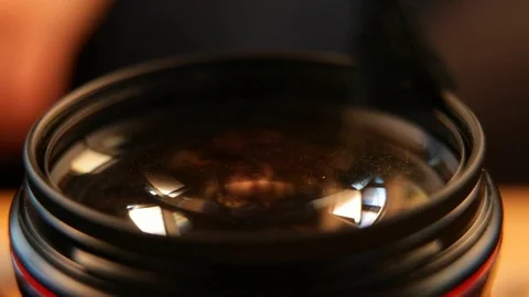 Camera or lense cleaning concept. Stock-Footage 102170583