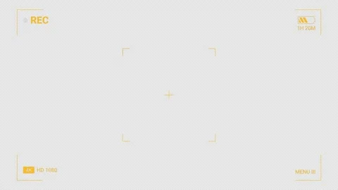 CAMERA ORANGE SCREEN VIEWFINDER ANIMATION PRORESS4444 alpha 스톡 동영상 315089646