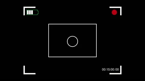 Camera OSD information, recording in progress Stock Footage 174314068