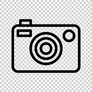 Camera Outline Icon. Editable Stroke. Can be used for websites and mobile app Stock Illustration
