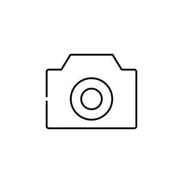 Camera outline icon Illustrazione stock