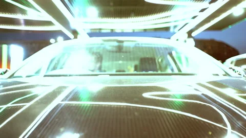 Camera outside the car front view realtime motion Video stock 167313508