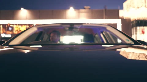 Camera outside the car front view realtime blur Stock Footage 167314349