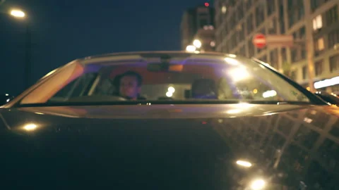 Camera outside the car front view realtime blur Stock Footage 167316397