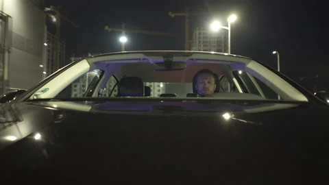 Camera outside the car front view realtime Stock Footage 167316933