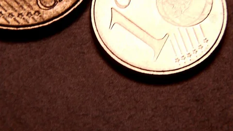 The camera over the coins. Stock Footage 109386385