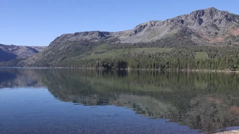 Camera Pan of Fallen Leaf Lake Stock Footage 245532013