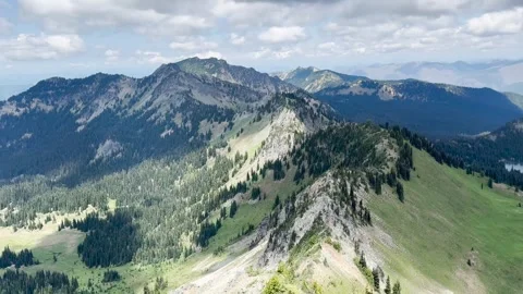 A camera pan a spectacular view of mountains Stock Footage 320494571