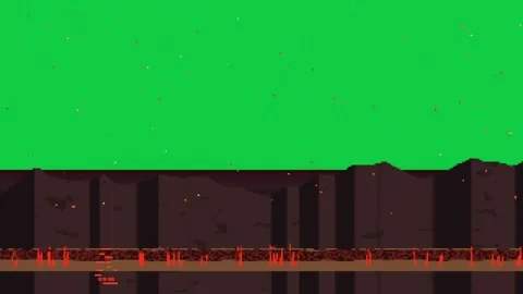 Camera pan starting rock strip scrolling, spikes and sparks drifting, making Vidéo 337887709