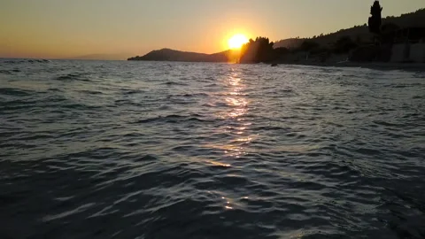 Camera pan sunset Stock Footage 220546693