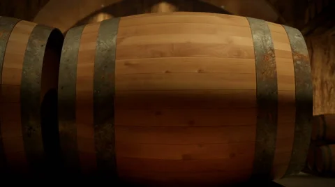 Camera Paning on a Winery Warehouse Vídeo Stock 46421238