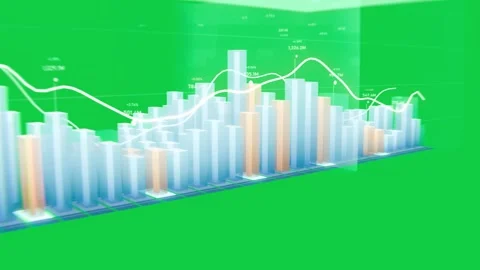 Camera panning, 3D data chamber showing bar array, waveform unfolding to show Stock Footage 348242553
