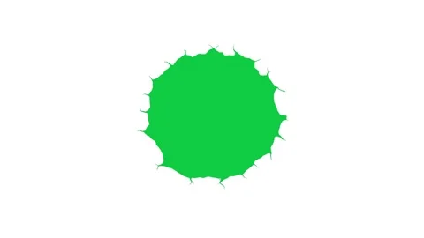 Camera panning through a greenscreen hole on white Stock Footage 339340449