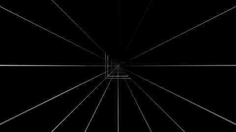 Camera pans forward past endless rows of grey bars on black background. 3d rende 库存影片 310233062