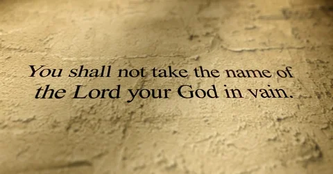 Camera Pans over the Third Commandment Vidéo 72166161