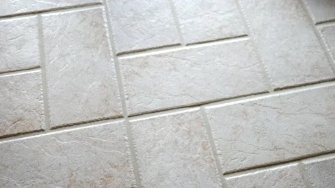 Camera Pans Over Tile Floor To Sunny Outside Stock Footage 171414449