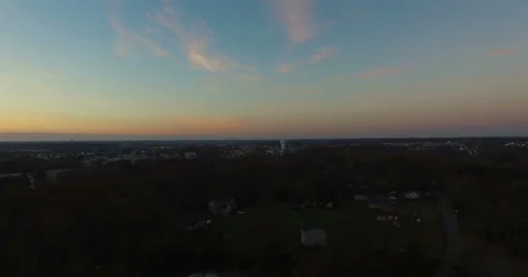 The Camera Pans Towards the Rising Sun Stock-Footage 57635831