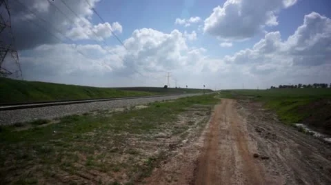 Camera pass under highway bridge-Beautiful aerial shot Video stock 22251098