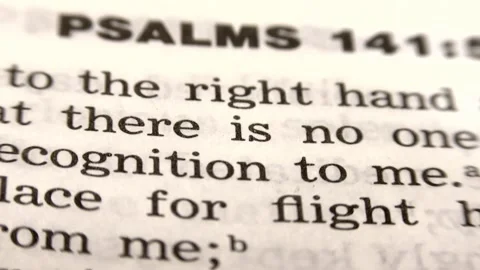 Camera passage over the opened Bible. Stock Footage 138978421