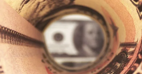 Camera Is Passing Through The Coiled Coin Stock Footage 145310918