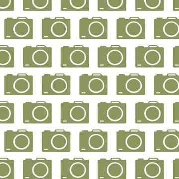 Camera pattern background Stock Illustration