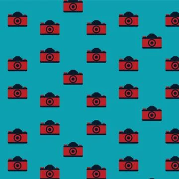 Camera Pattern Background Illustrazione stock