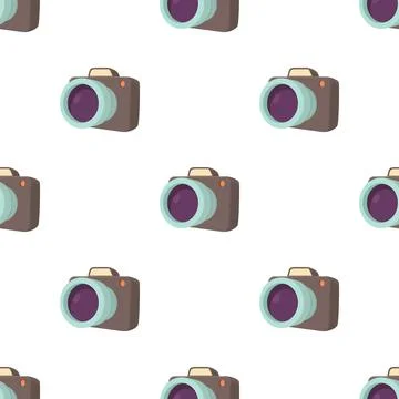 Camera pattern seamless vector Stockillustratie