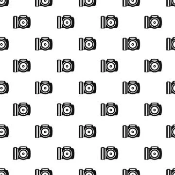 Camera pattern, simple style Stock Illustration
