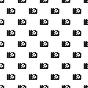 Camera pattern, simple style Illustrazione stock