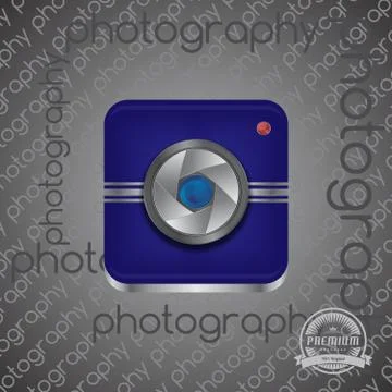 Camera photo and video interface Illustrazione stock