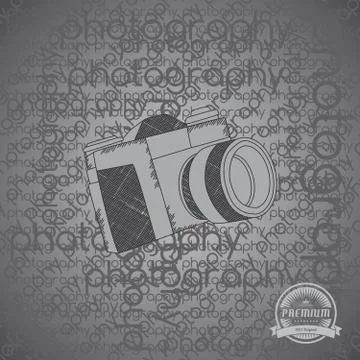 Camera photo and video interface Stock Illustration