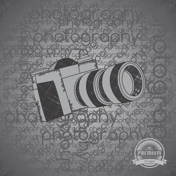 Camera photo and video interface Illustrazione stock