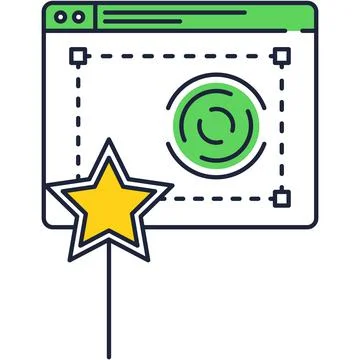 Camera photo image effect or filter vector icon Stock Illustration