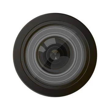 Camera photo lens, vector Stock Illustration