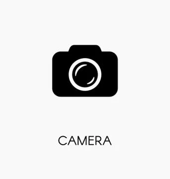 Camera / photocamera icon simple flat vector illustration Stock Illustration