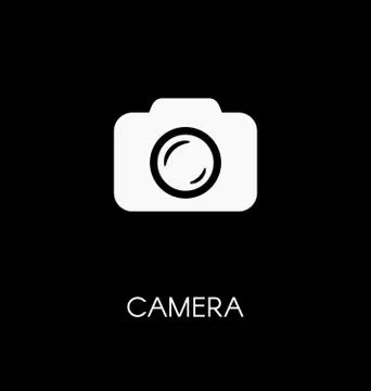 Camera / photocamera icon simple flat vector illustration Stock Illustration