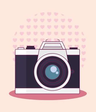 Camera photographic isolated icon イラスト素材