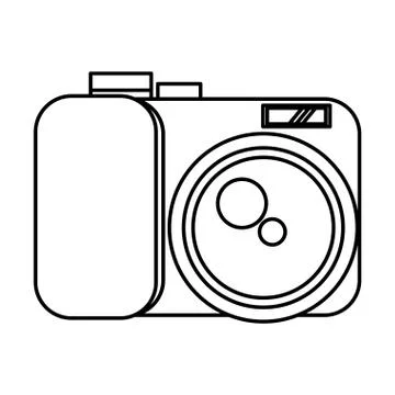 Camera photographic user interface icon Illustrazione stock