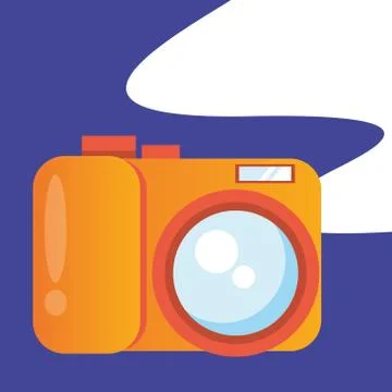 Camera photographic user interface icon Stock Illustration