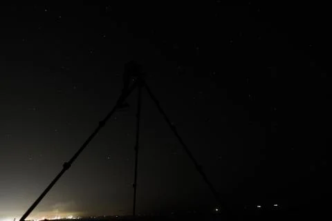 Camera for photographing a starry sky Stock Photos