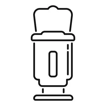Camera photography equipment flash strobe light icon Stock Illustration