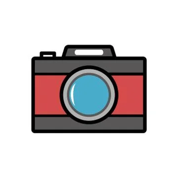 Camera - photography icon vector design template Illustrazione stock