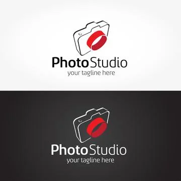 Camera photography logo concept Ilustração Stock