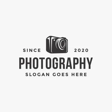 Camera photography logo icon vector template on white background Stock Illustration