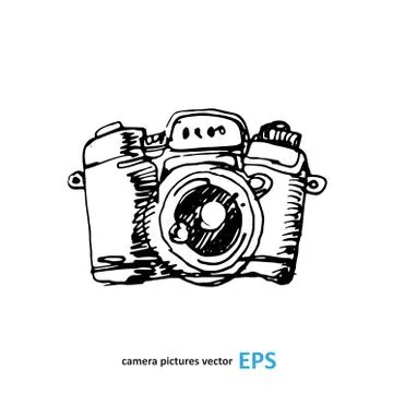 Camera photography vector illustration. Ilustração Stock
