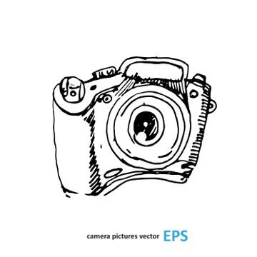 Camera photography vector illustration. Ilustração Stock
