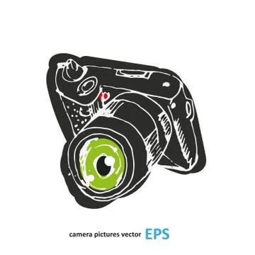 Camera photography vector illustration. イラスト素材
